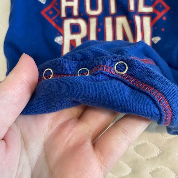 GEN2 Texas Rangers Baby 0/3 Months Blue Shining All Star One Piece Onesie - Picture 3 of 8